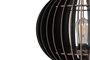 Opviq 192 Lámpara de Pie, Diseño Industrial y Escandinavo, Cuerpo de MDF Negro, Altura 145 cm, E27